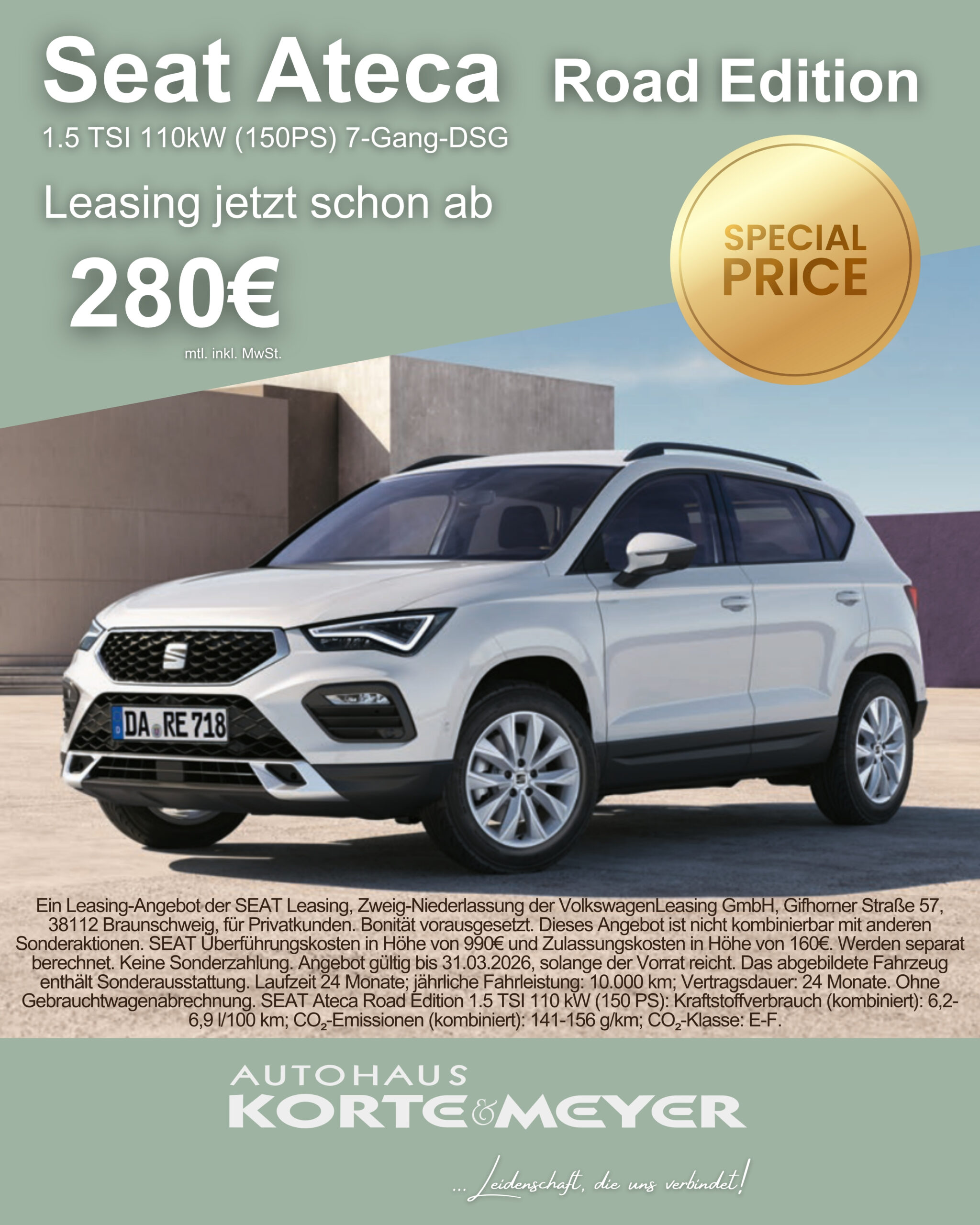 Angebot Seat Ateca Road Edtition
